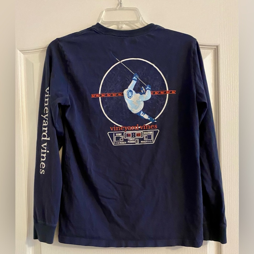 Vineyard Vines Youth Long sleeve Hockey Tee - Large